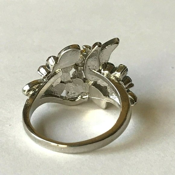 Disney Tinker Bell Ring Size 6 Crystal Enamel Tink Crystal - Picture 7 of 9